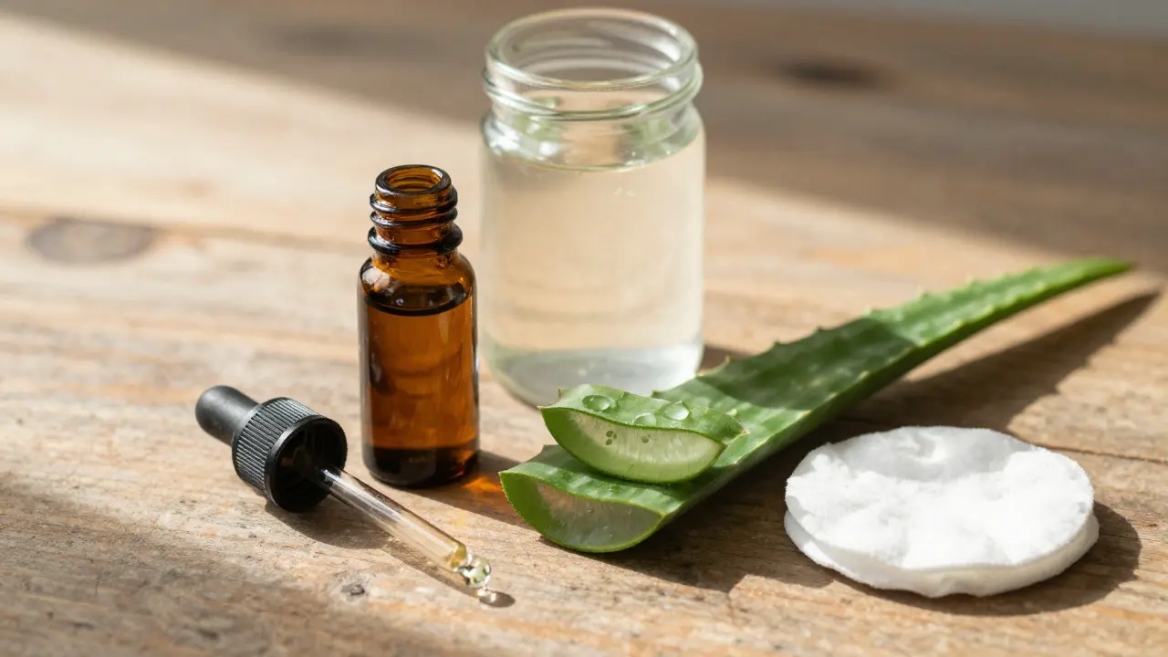 Přírodní prostředky jako čajovníkový olej a aloe vera