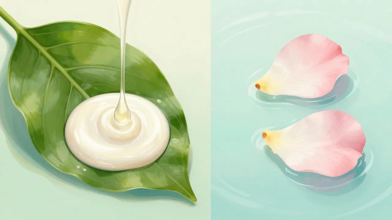 Konceptuální ilustrace jemných přírodních alternativ bez sulfátů