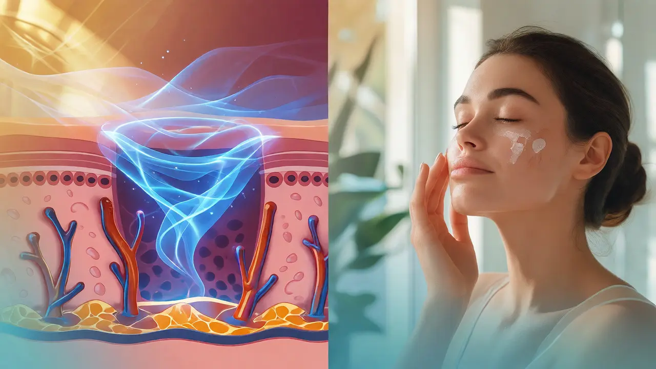 Konceptuální ilustrace propojující hloubkovou péči a domácí rutinu